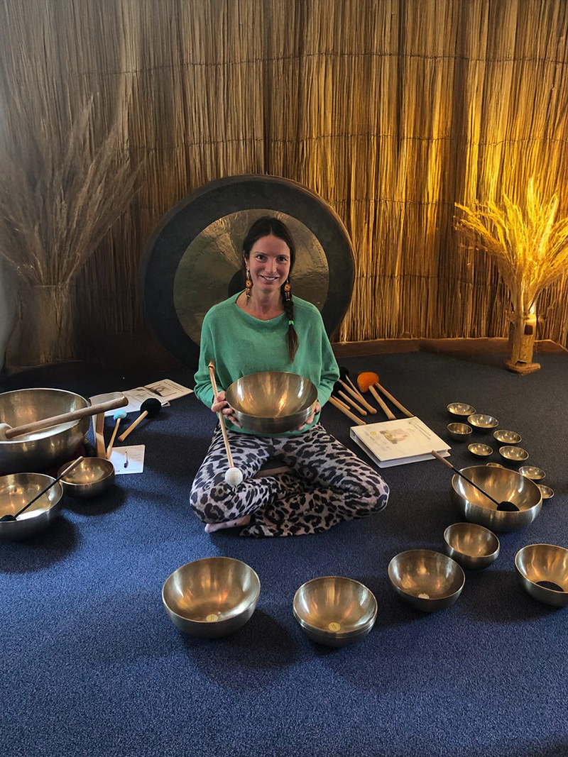 Klanksessie bij Piroska